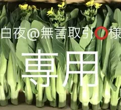【白夜@無言取引⭕️様専用】チンゲンサイの菜花