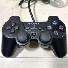 【動作確認済】PS2デュアルショック2コントローラー純正 ブラック