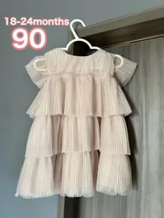 baby GAP ギャップ プリーツ チュール ドレス ワンピース 90