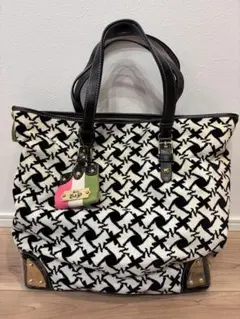 ✨良品✨ クリスタルボール トートバッグ ヒッピー 総柄ゴールド金具 
