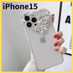 iPhone 15 スマホケース iPhoneケース ハート 透明 クリア