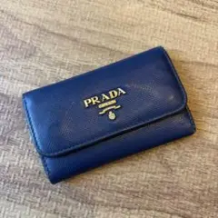 PRADA サフィアーノレザー キーケース 6連 ブラック - メルカリ