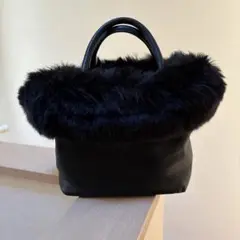 M-PREMIER♡ファー付きレザーバッグ