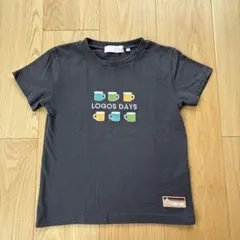 LOGOS DAYS マグカップ柄 半袖Tシャツ ダークグレー 120cmのサムネイル