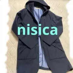 nisica ステンカラーコート サイズ2 ネイビー　日本製