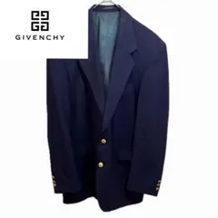 90s GIVENCHY USA製 金ボタン紺ブレ ジバンシー テーラードのサムネイル