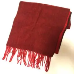 グローバルワーク　クリスマス　ギフト　赤と黒の二色使いマフラー