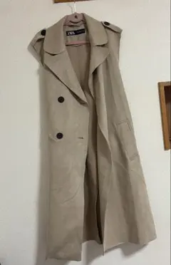 ZARA トレンチコート　ジレ　フェイクスエード