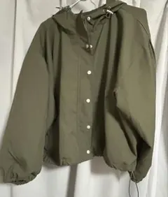 オリーブグリーン フード付き マウンテンパーカー M