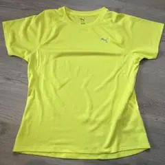 PUMA DRI-RELEASE 蛍光イエロー トップス