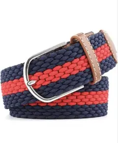 [FREESE] ベルト メンズ サイズ調整フリー ネイビーレッド/ストライプ