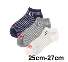 CHUMS アンクル ソックス 3足セット 25cm-27cm