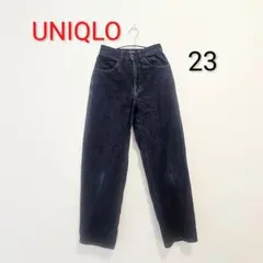 大人気　UNIQLO　ジーンズ　デニム　23　ワイド　送料無料