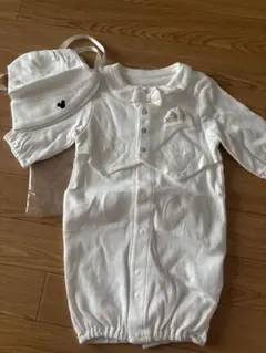 ミッキーマウス ベビードレスと帽子セット