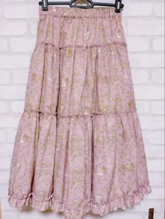 しまむら×青木美沙子×ニナス　リバーシブルスカート　Sサイズ