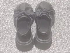 GRL グレイル 厚底 ローファー リボン かわいい