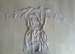 子供服 キッズウェア branshes 七分袖 ベージュ ワンピース 110