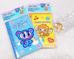 エンジェルブルーシール帳2点＋ナルミヤキャラクターズめじるしアクセサリー1点