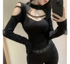 GRL ストラップカットアウトトップス