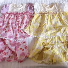 双子ちゃんに☆sishunonトップスとショートパンツセットのサムネイル