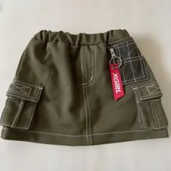 XGIRL オリーブ色ポケット付きスカート 06