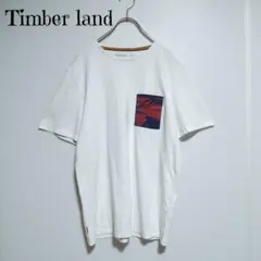 ティンバーランド Tシャツ 半袖 M シロ ポケット
