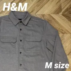 【良品】H&M CPO オーバーサイズ シャツ ダブルポケット ベージュ M