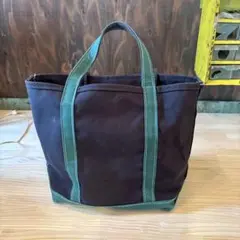L.L.Bean Boat and Tote ブラック/グリーン M