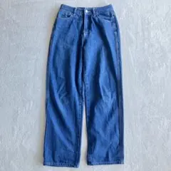 DAZY ワイドデニムパンツ M ジーンズ ブルー ストレート