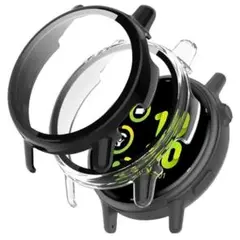 Garmin Vivoactive 6 保護フィルムカバー（ブラック+クリア)