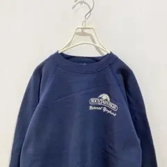 70s〜80s ワンポイント ビンテージ スウェット USA古着 ネイビー