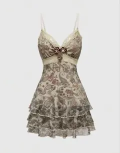 レトロ キャミソールワンピース