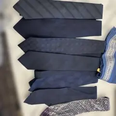 フェラガモ　ウール84%メンズストール　ブリオーニ紫色 ネクタイ　他6本セット