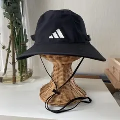 adidas ブラック バケットハット　サファリハット