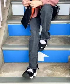 CIAOPANIC TYPY【KIDS】裾スリットデニムフリンジレギパンのサムネイル