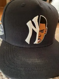 NYロゴ ベースボールキャップ 黒