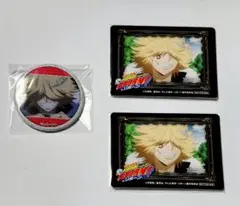 リボーン　カラオケの鉄人　ベルフェゴール　ミニフォト風カード　グリッター缶バッジ