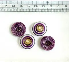 ボタン　パープル2種　値下げ