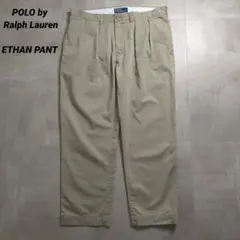 POLOラルフローレンETHAN PANT2タックポロチノワイド 36/30