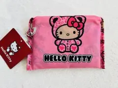 アベイル　ヒョウ柄キティ　エコバッグ　ギャルクマキティ　エコバッグ　ピンク