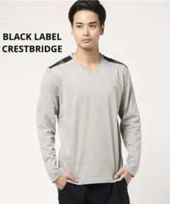BLACK LABEL CRESTBRIDGE モックネック カットソー ロゴ - メルカリ
