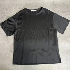 ADOLFO DOMINGUEZ ブラック Tシャツ S ビスコース55%