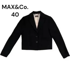 【最終値下げ】MAX&Co. ショート丈 テーラードジャケット 黒 40 Mのサムネイル