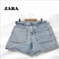 ザラ ショート丈デニムパンツ ジーンズ 綿100% キッズ150相当 8134