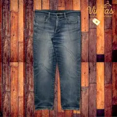 UNIQLO JEANS デニムパンツ メンズ W32 青 ストレートデニム