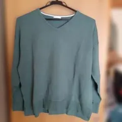 ★処分特価★＊CINEMA CLUB＊ グリーン Vネックニット＊