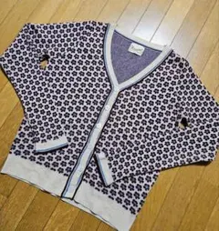 【Elcamino】 花柄ニットカーディガン