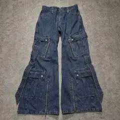 00s【archive】gimmick flare denim/y2k/ギャル男