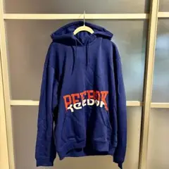 未使用 タグ付き Reebok パーカー 青系 2XO