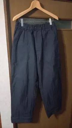 グリストーンW 綿ナイロン高密度ギャバ ベイカー ワイドパンツ